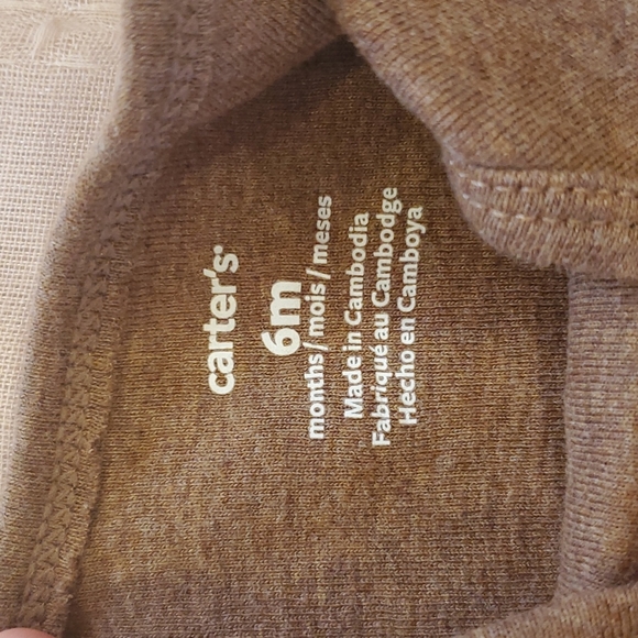 Brown Football Onesie - Carter's (6M - EUC) - Picture 2 of 4